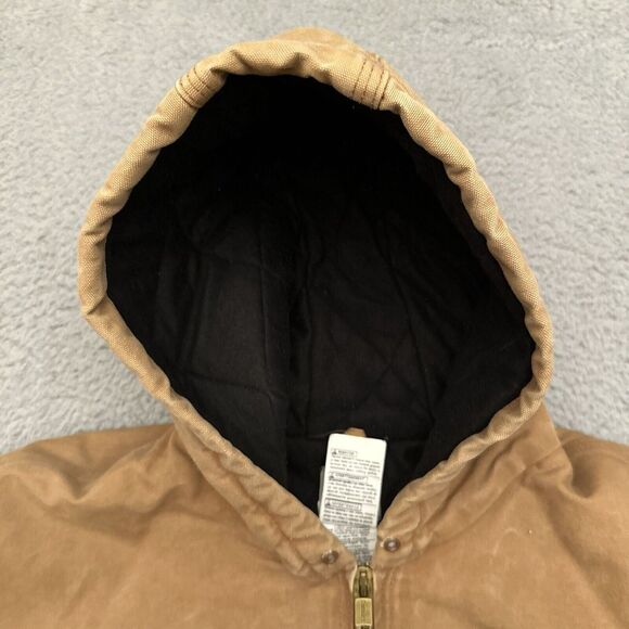 Vintage Carhartt Jacket Men's XL J140 BRN Quilt Lined Distressed Made in USA - Picture 8 of 15